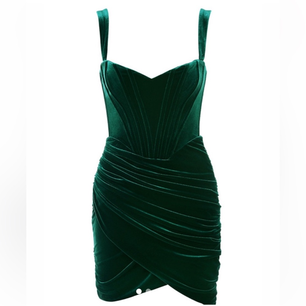 NWT House of CB Yaz Emerald Green